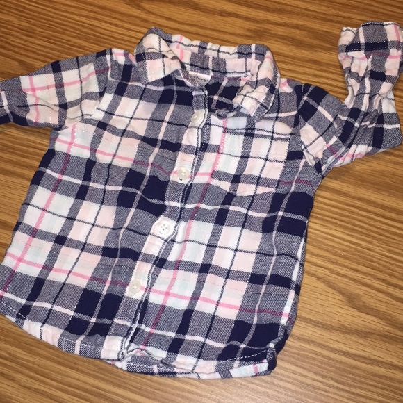 Plaid shirt & onesie - Picture 3 of 3